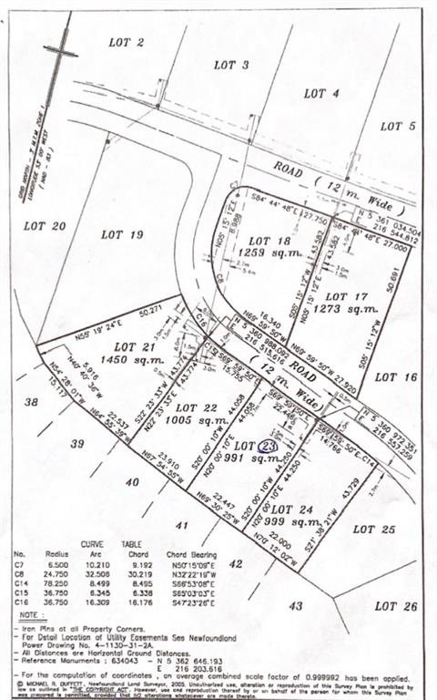 LOT 23 TERRA NOVA GOLF ESTATES, PORT BLANDFORD, Newfoundland, Canada A0C 2G0, ,Land,Sold,TERRA NOVA GOLF ESTATES,5493