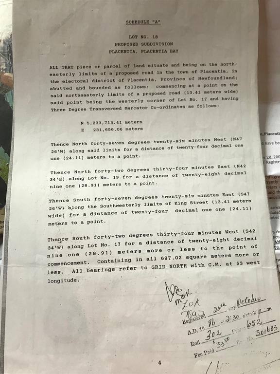 4 MORLEY DRIVE, PLACENTIA, Newfoundland, Canada A0B 2Y0, ,2 BathroomsBathrooms,Residential,Reduced,MORLEY DRIVE,5860