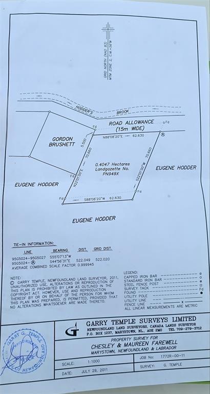 237B CRESTON BLVD, MARYSTOWN, Newfoundland, Canada A0E2M0, ,0,Land,For Sale,CRESTON BLVD,6269