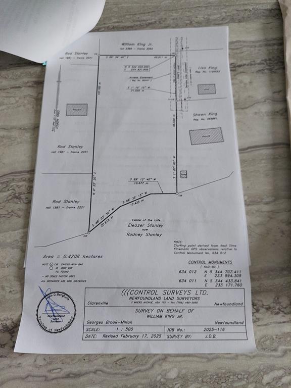 2 KING'S LANE, GEORGE'S BROOK, Newfoundland, Canada A5A 0J9, ,0,Land,For Sale,KING'S LANE,6507